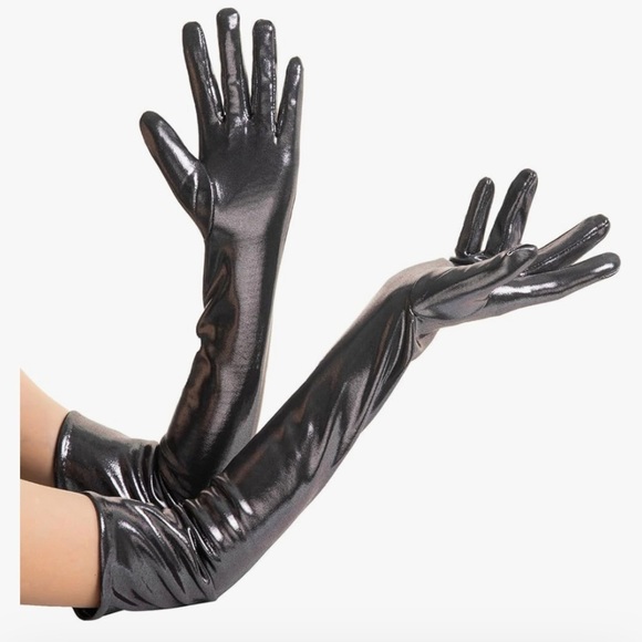 Accessories - NWT Long Opera Gloves Shiny Metallic, Costume Accessories Elbow Gloves